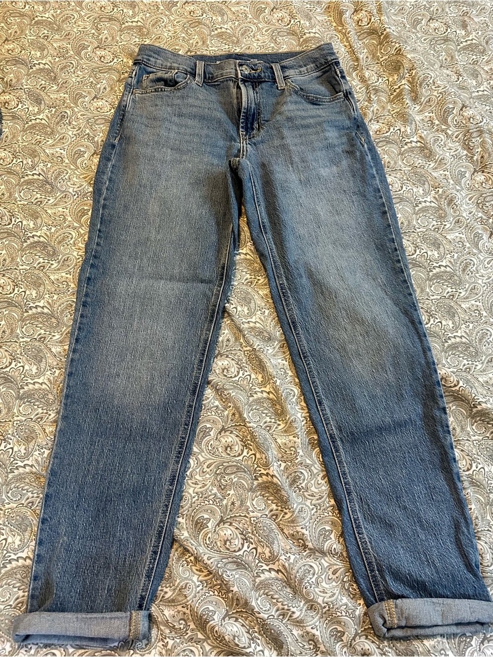 Old Navy Women's Light-Mid Blue Boyfriend Jeans